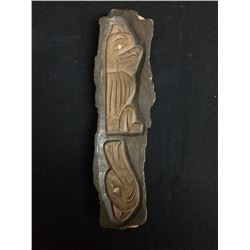 SIGNED 1983 NATIVE CARVED SCULPTURE