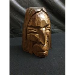 VINTAGE CARVED NATIVE MASK BY HOWARD WILLIAMS OF SQUAMISH NATION