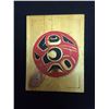 Image 1 : NATIVE ART WALL PLAQUE "RED SALMON"