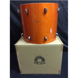 SIGNED BY GABE MANTLE OF "GOB" 22" ORANGE BASIX KICK DRUM