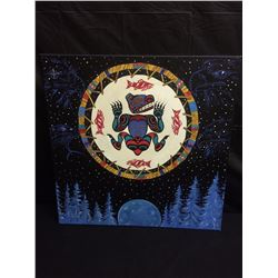 ORIGINAL NATIVE ART ON CANVAS BY HUBERT BILLY