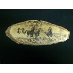 2016 NATIVE ART WALL PLAQUE BY HUBERT BILLY