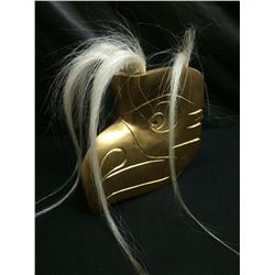 SIGNED NATIVE EAGLE MASK BY CLAYTON CARL 2015