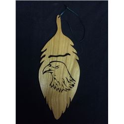 NATIVE CARVED EAGLE FEATHER