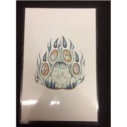 NATIVE ART PRINT LAMINATED