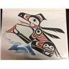 Image 1 : SIGNED & NUMBERED NATIVE ART PRINT "ORIGIN OF WATER" BY PETER REECE 157/160