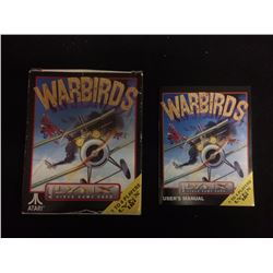 ATARI LYNX WARBIRDS VIDEO GAME W/ MANUAL