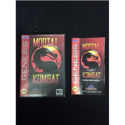 SEGA GENESIS MORTAL COMBAT VIDEO GAME W/ MANUAL