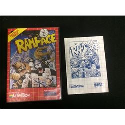 ACTIVISION RAMPAGE VIDEO GAME W/ MANUAL