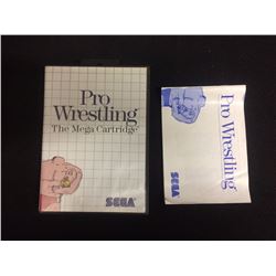 SEGA PRO WRESTLING VIDEO GAME W/ MANUAL