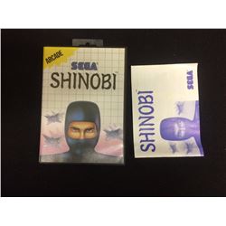 SEGA SHINOBI VIDEO GAME W/ MANUAL