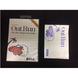 SEGA OUT RUN VIDEO GAME W/ MANUAL