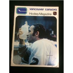 VINTAGE VANCOUVER CANUCKS PROGRAM
