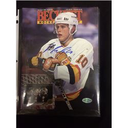 MINT CONDITION BECKETT SIGNED BY PAVEL BURE W COA