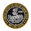 Image 1 : .999 Fine Silver Harrah's Las Vegas $10 Casino Limted Edition Gaming Token