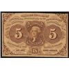 Image 1 : 1862 5 Cent 1st Issue Fractional Note