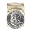 Image 1 : Roll of (20) 1961 Brilliant Uncirculated Franklin Half Dollar Coins