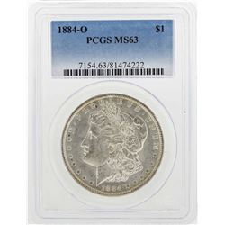 1884-O $1 Morgan Silver Dollar Coin PCGS MS63