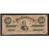 Image 1 : 1864 $50 The Confederate States of America Note