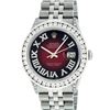 Image 1 : Rolex Mens Stainless Steel 3.50ctw Diamond Datejust Wristwatch