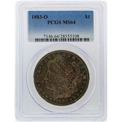 1883-O $1 Morgan Silver Dollar PCGS Graded MS64
