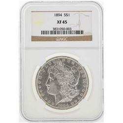 1894 $1 Morgan Silver Dollar Coin NGC XF45