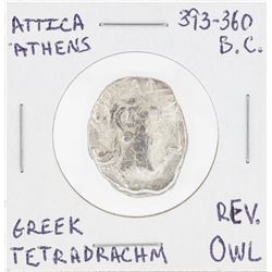 393-360 BC Attica Athens Greek Tetradrachm Owl Coin