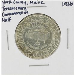 1936 York County, Maine Tercentenary Commemorative Half Dollar Coin