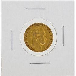 1880 A Wilhelm German Kaiser Konig v Prussia 10 Mark Gold Coin