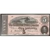 Image 1 : 1864 $5 The Confederate States of America Note