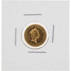 1987 Great Britain 10 Pounds 1/10 oz Gold Coin