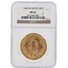 Image 1 : 1908 NM $20 Saint Gaudens Double Eagle Gold Coin NGC MS66