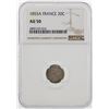 Image 1 : 1853A France 20 Cent Coin NGC AU50