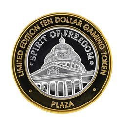 .999 Silver Plaza Las Vegas, NV $10 Casino Limited Edition Gaming Token