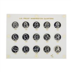 1950-1964 Proof Washington Quarter Set
