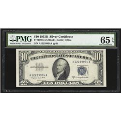 1953B $10 Silver Certificate Note PMG 65EPQ
