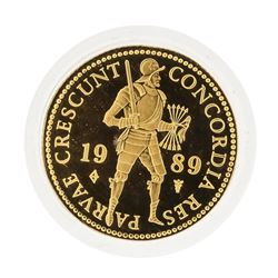 1989 Netherlands 1 Ducat Gold Coin