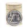 Image 2 : Roll of (20) 1961 Brilliant Uncirculated Franklin Half Dollar Coins