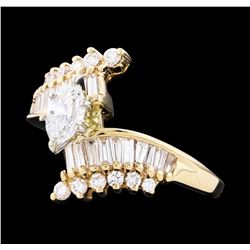 14KT Yellow Gold 1.15ctw Diamond Ring