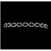 Image 1 : 14KT White Gold 10.46ctw Sapphire and Diamond Bracelet