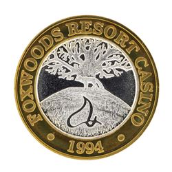 .999 Fine Silver 1994 Foxwood Casino Connecticut Limited Edition Gaming Token