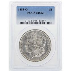 1885-O $1 Morgan Silver Dollar Coin PCGS MS63
