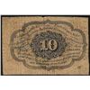 Image 2 : 1862 Ten Cent First Issue Fractional Note