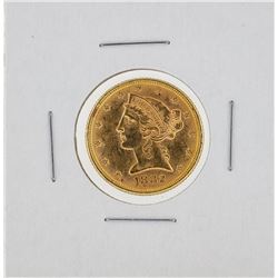 1882 $5 Liberty Head Half Eagle Gold Coin