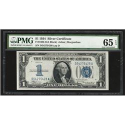 1934 $1 Silver Certificate Note PMG 65EPQ