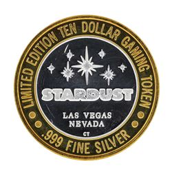 .999 Silver Stardust Resort Las Vegas, Nevada $10 Casino Limted Edition Gaming T