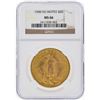 Image 1 : 1908 NM $20 Saint Gaudens Double Eagle Gold Coin NGC MS66