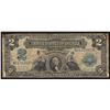 Image 1 : 1899 $2 Mini Porthole Silver Certificate Note