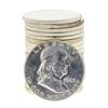 Image 1 : Roll of (20) 1963 Brilliant Uncirculated Franklin Half Dollar Coins