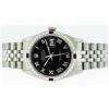 Image 2 : Rolex Mens Stainless Steel Ruby and Diamond Datejust Wristwatch